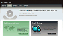 Tablet Screenshot of abc-deal.com